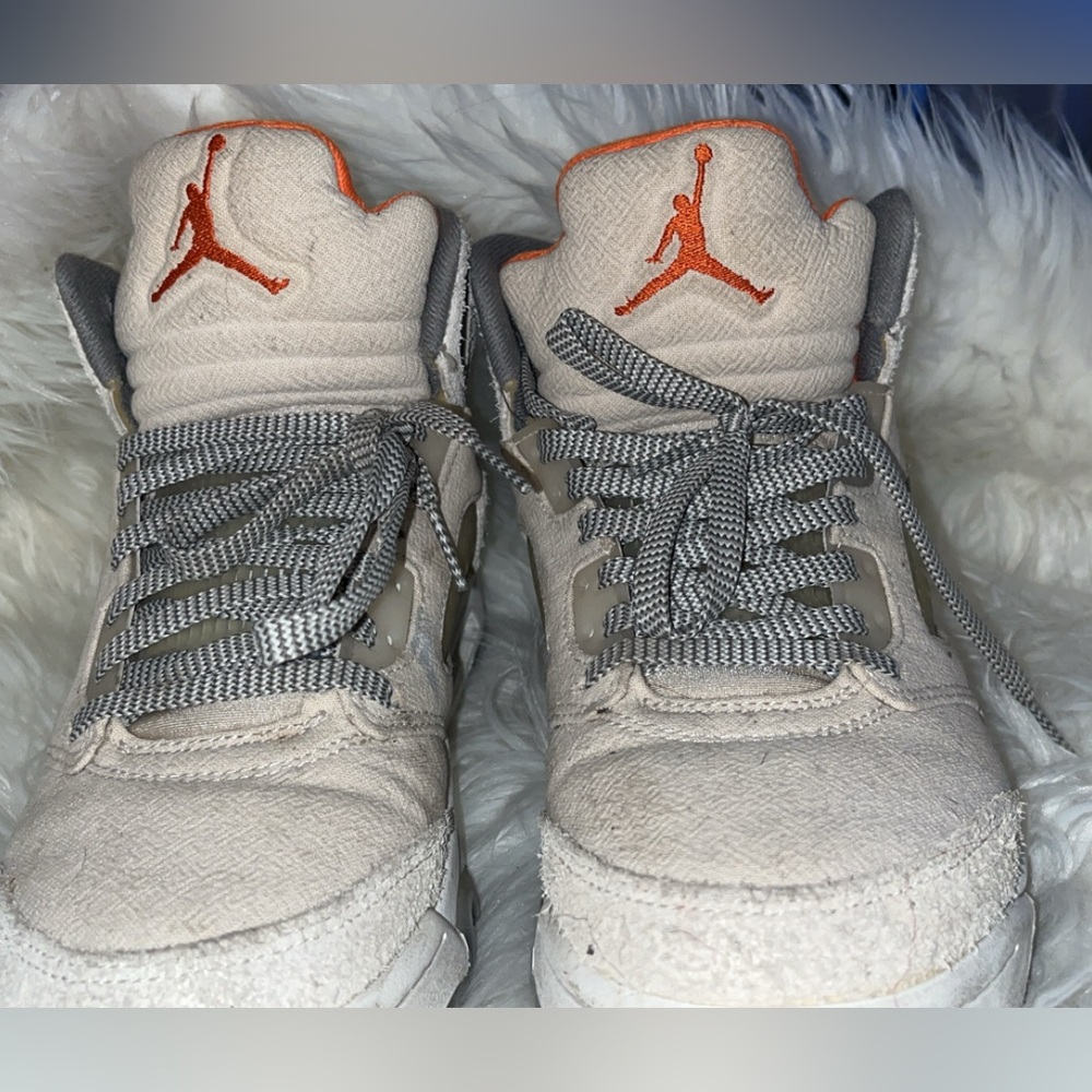 mens jordan sneakers - Cream and Gray